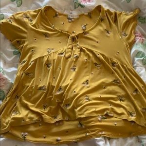 Altar’d State Yellow Daisy Tee